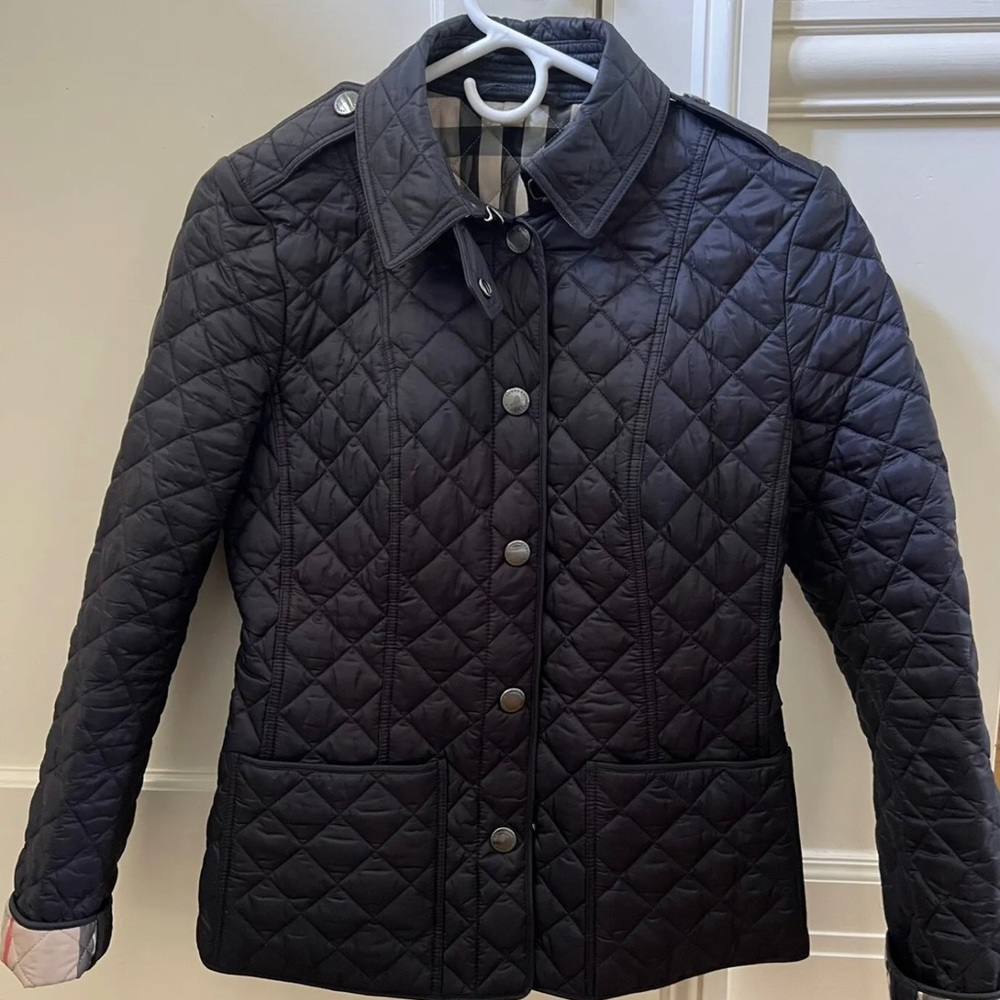Burberry Kencott jacket, navy blue, small, good condition